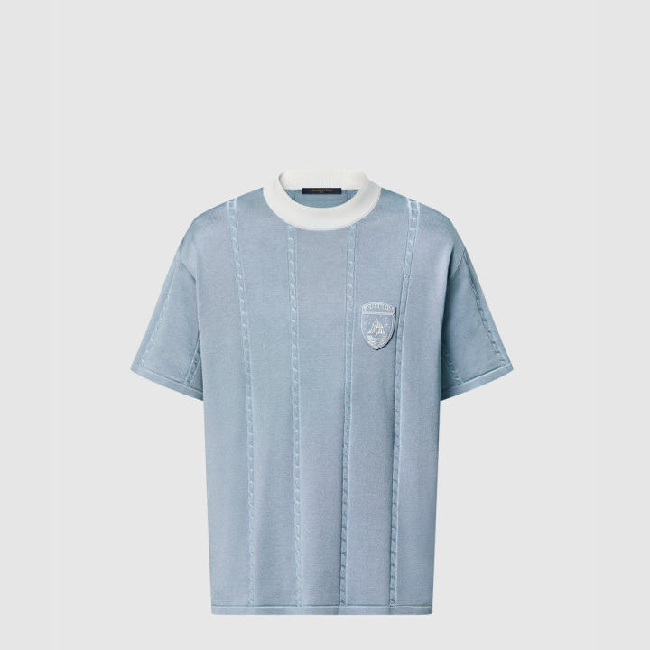 루이비통 실크 코튼 반팔 크루넥