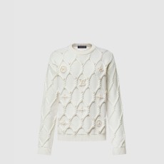 루이비통 엠벨리시드 케이블 니트 울 블렌드 풀오버