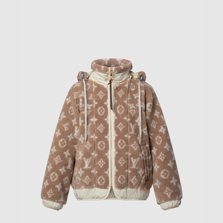 루이비통 모노그램 플리스 후디드 재킷