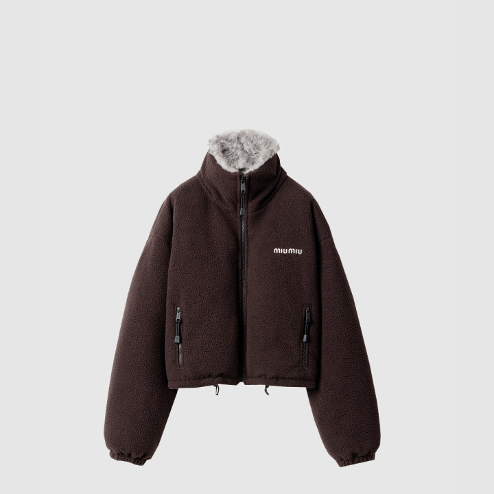 미우미우 플리스 다운 재킷