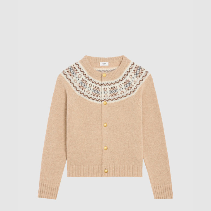 셀린* 가디건 트리옹프 페어 아일 울