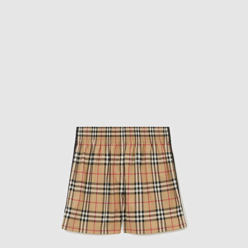버버리 체크 코튼 쇼츠 81118751