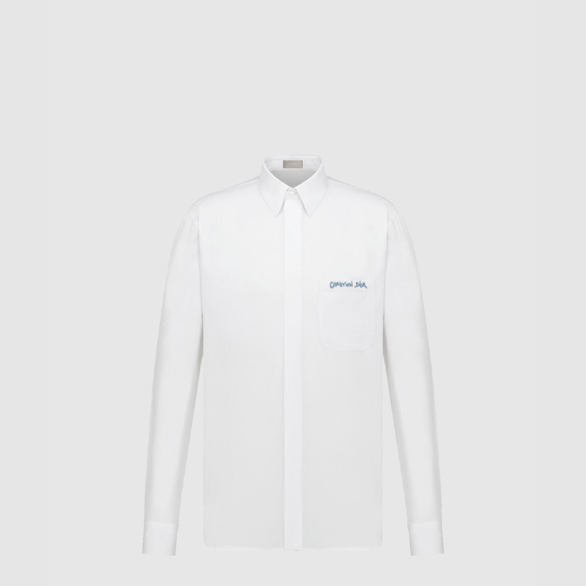 루이비통 크리스찬 디올 태그 자수 셔츠 443C5