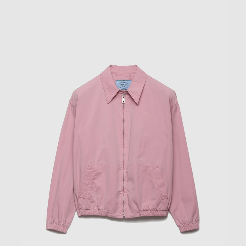 프라다 올드 개버딘 블루종 재킷 292318