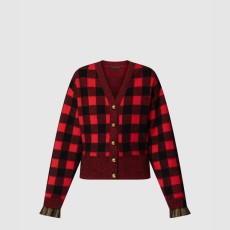루이비통 그래픽 체크 니트 가디건 1AIRDN