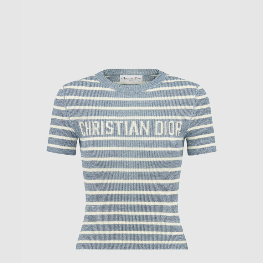 디올 Dioriviera 크롭 반소매 스웨터 544S1