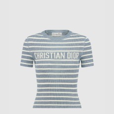 디올 Dioriviera 크롭 반소매 스웨터 544S1