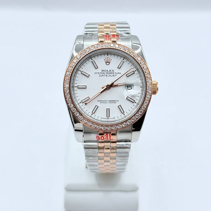 롤렉스 데이트저스트 36mm 126231 화이트 로만 쥬빌리 RO138