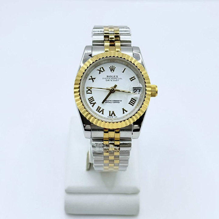롤렉스 데이트저스트 31mm 화이트 콤비 로만 쥬빌리