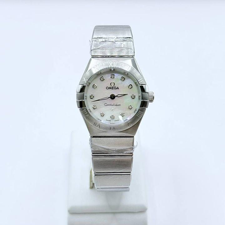 오메가 컨스텔레이션 쿼츠 스틸 실버 여성용 ow26