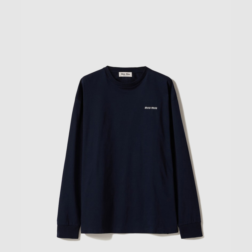 미우미우 긴소매 저지 티셔츠 MJL087