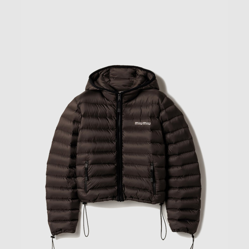 미우미우 라이트 퐁제 다운 후드 재킷 ML1346
