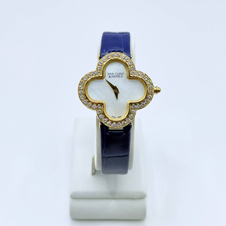 반클리프 앤 아펠 알함브라 워치 골드 네이비 CFA14