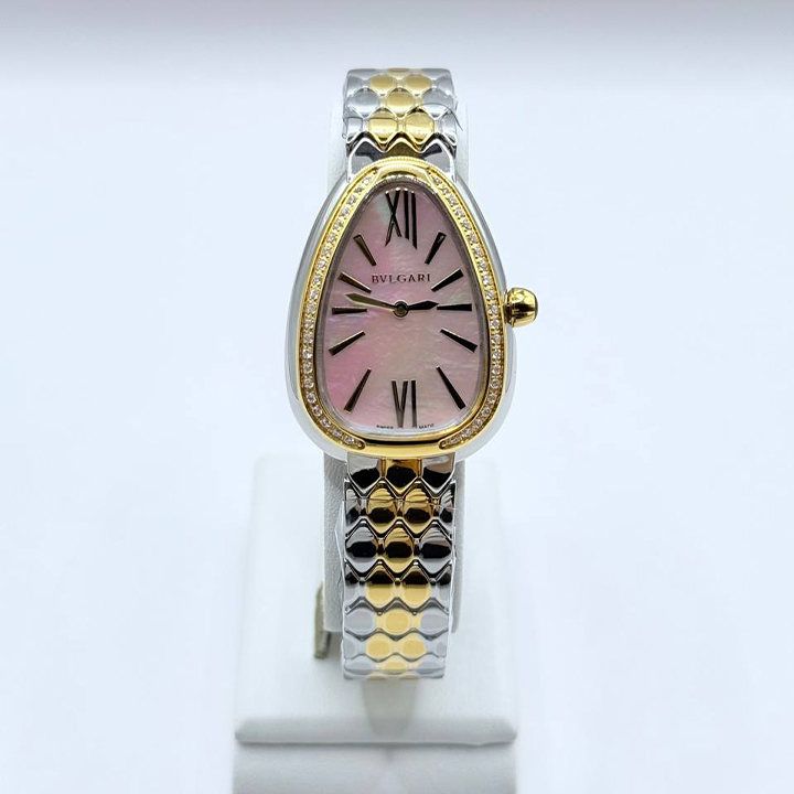 불가리 세르펜티 핑크판 세두토리 워치 LG03