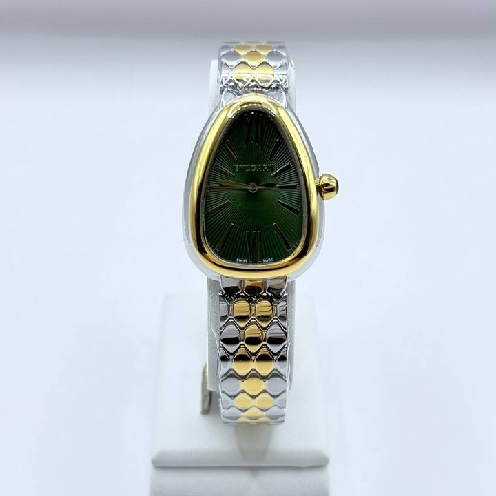 불가리 세르펜티 골드 그린 세두토리 워치 LG07