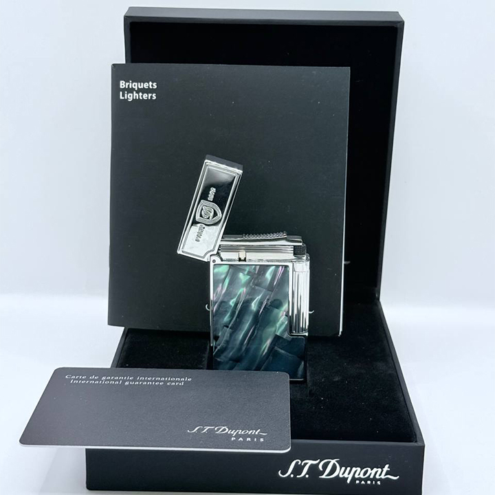 듀퐁 S.T. 듀퐁 씨쉘즈 블루실버 라이터 DDP10
