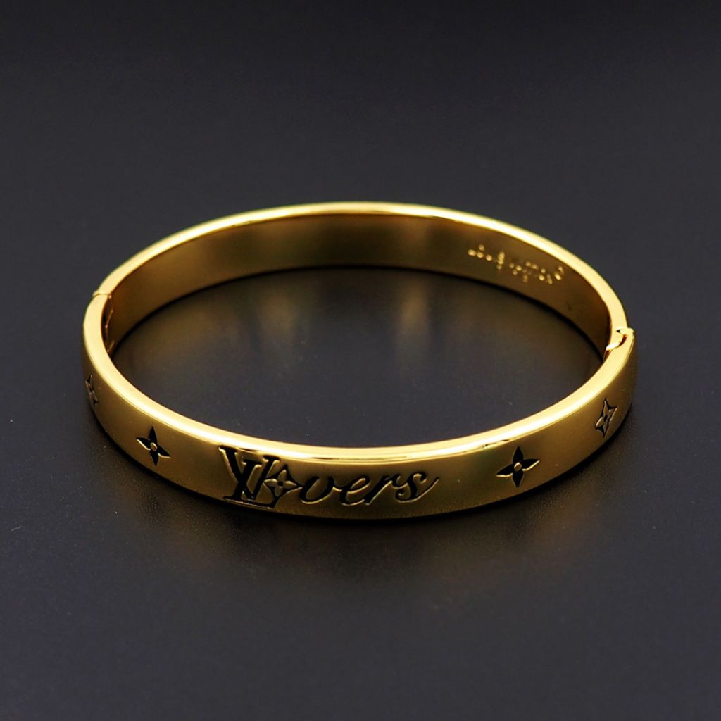 루이비통 LV 버스 팔찌 퍼렐 윌리엄스 팔찌 골드