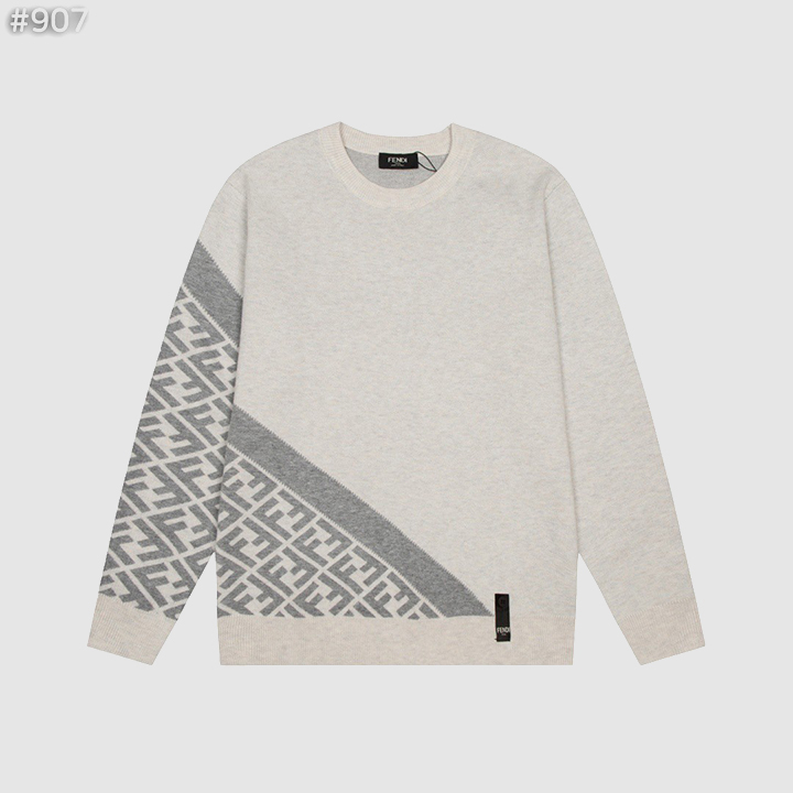 펜디 FF로고 사선 울 니트