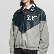 루이비통 가죽 배색 자켓