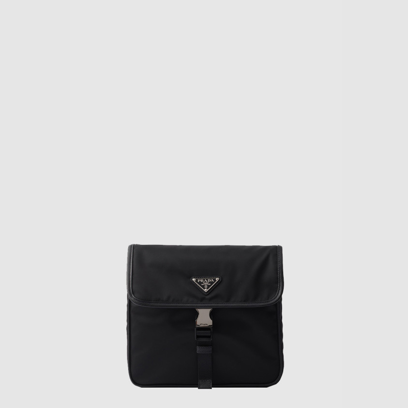 프라다 리나일론 사피아노 가죽 숄더백 2VD077