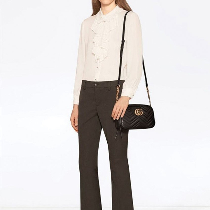 구찌 [Gucci] 수입프리미엄급 GG 마몬트 스몰 마틀라세 숄더백