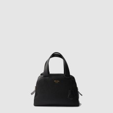 프라다 미디엄 가죽 탑 핸들 백 1BB149