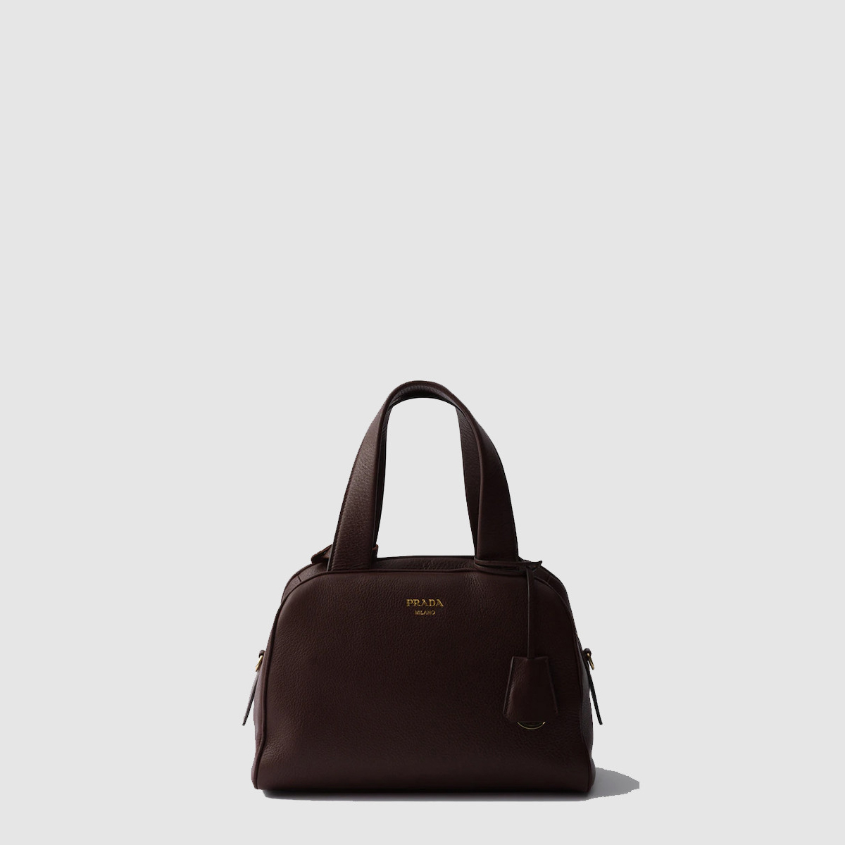 프라다 미디엄 가죽 탑 핸들 백 1BB149