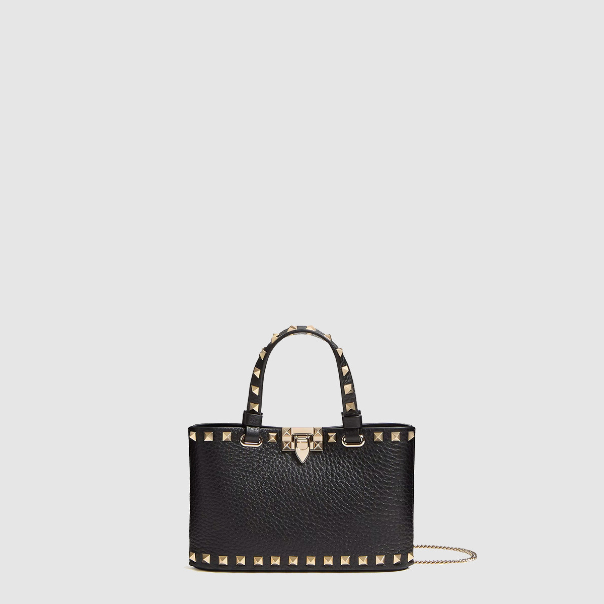 발렌티노 락스터드 그레이니 미니 쇼퍼 백 7W2P0AT0VSH