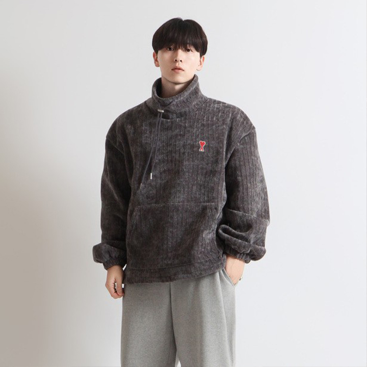 아미 20472_AM 하이넥 케이블 반집업