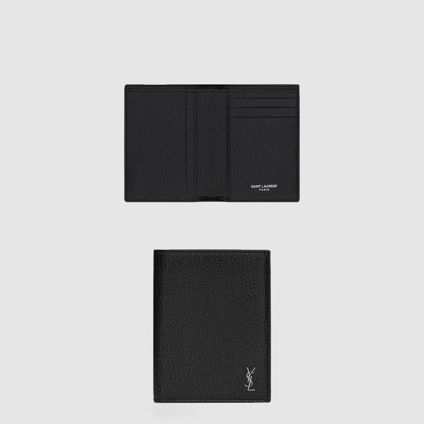 생로랑 싱글 폴드 지갑 스몰 CASSANDRE 장식 668736