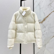 브루넬로쿠치넬리 가을/겨울 최신 하이럭셔리 이탈리아 미니멀리스트 스탠드 칼라 화이트 구스 다운 코트