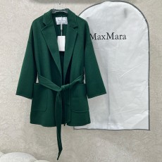막스마라 숏 울 코트 로즈 로브 스타일