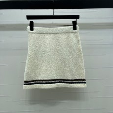 샤넬 커피 스트라이프 포인트 미니 스커트