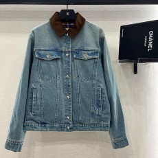 루이비통 리버시블 플래드 칼라 데님 재킷