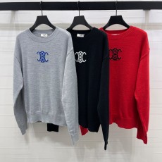 셀린* 2025 가을/겨울 아크 드 트리옹프 크로셰 풀오버 긴팔 스웨터