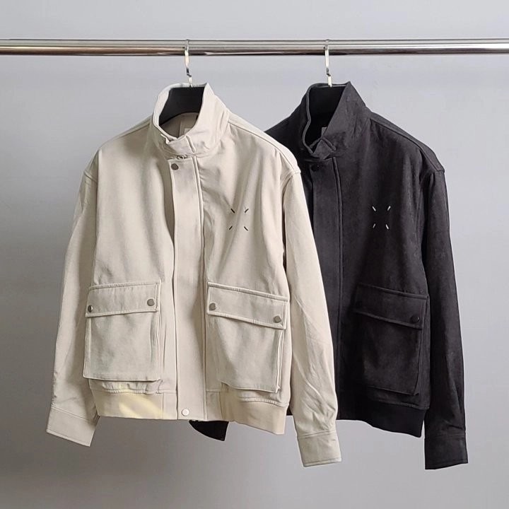 메종마르지엘라 MG 로고패치 포켓 자켓  (수입상품)