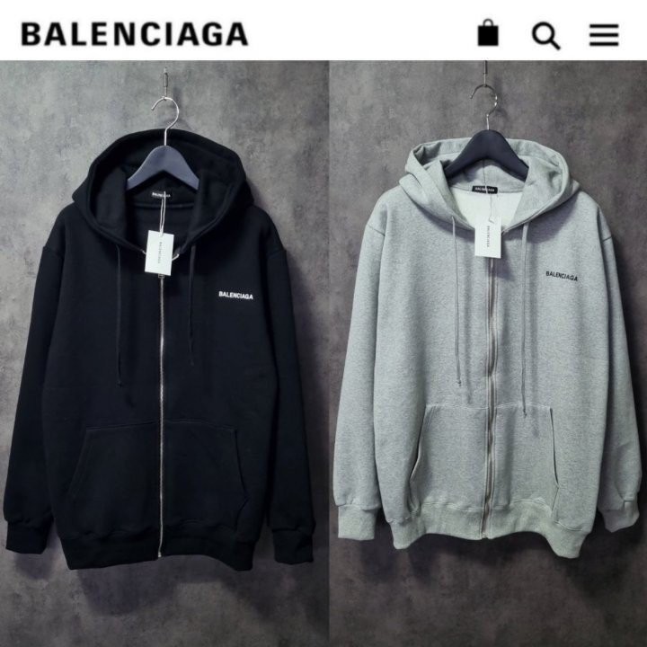 발렌시아가 BLC 기모 후드집업