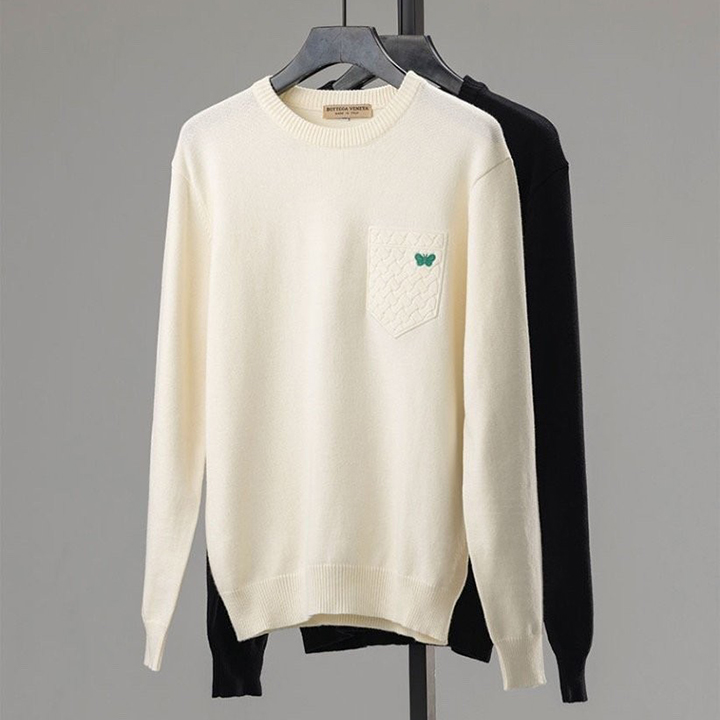 보테가베네타 BTG 소프트 포켓 라운드 니트