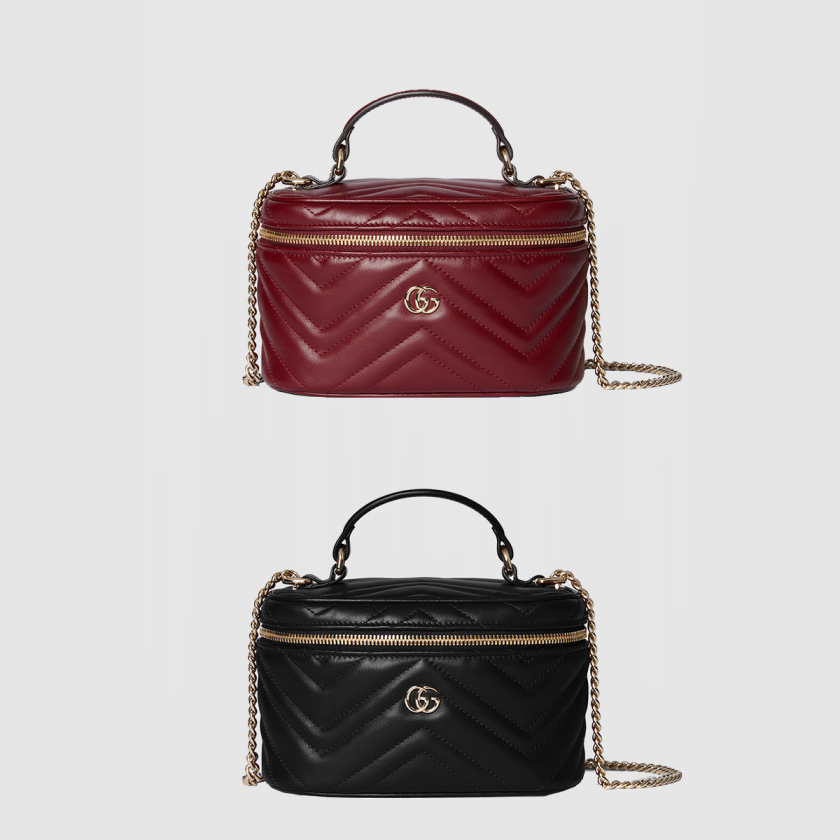 구찌 GG 마몽 미니 배니티 백 ‎837454