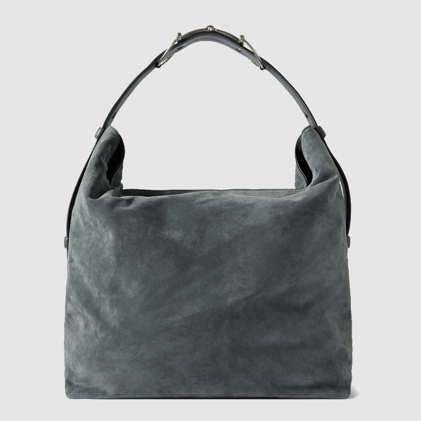 구찌 베아트릭스 홀스빗 장식 트리밍 스웨이드 토트백 850546