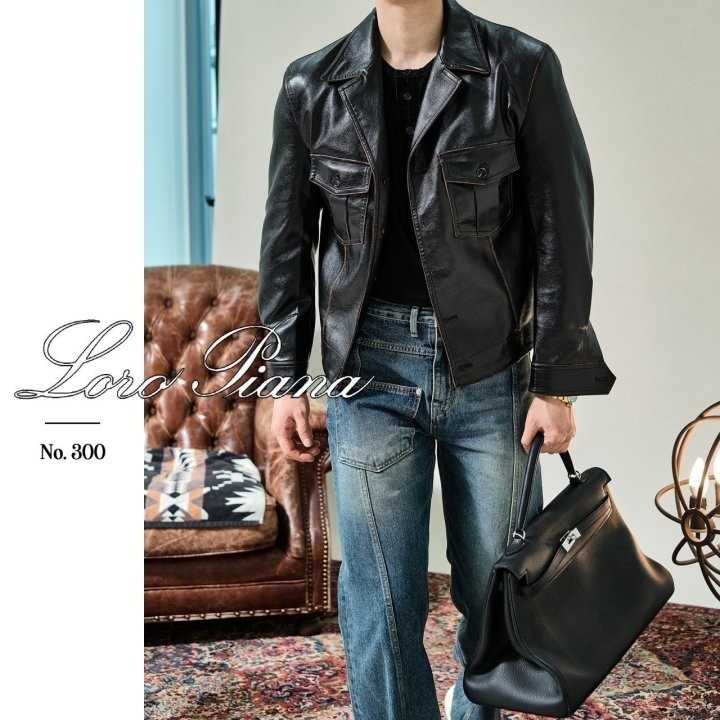 로로피아나 수제작 가죽자켓
