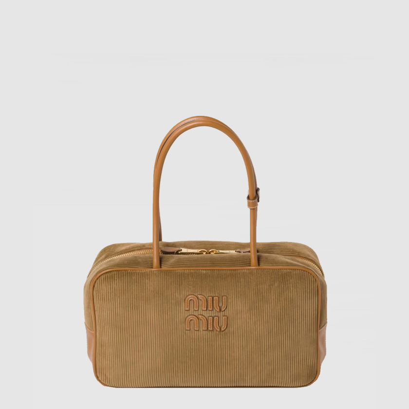 미우미우 레더 탑핸들백 5BB117