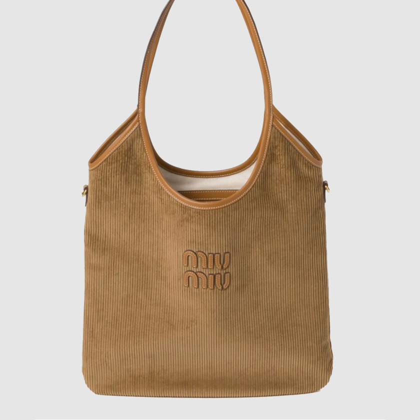 미우미우 아이비 토트백 코듀로이 5BG231