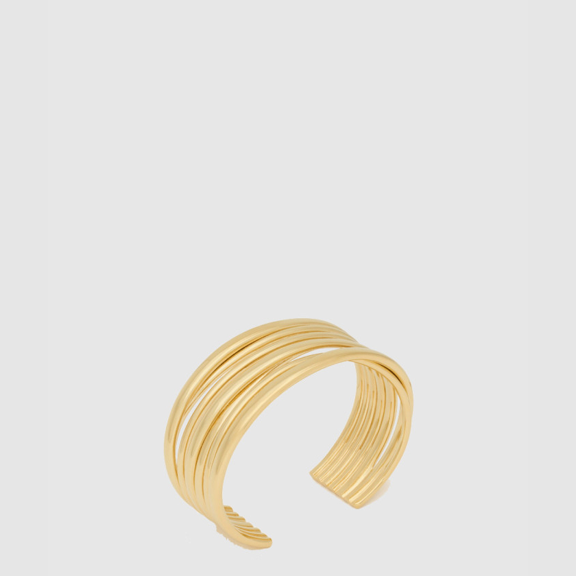 생로랑 메탈 소재의 멀티 와이어 커프 774581