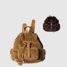 미우미우 코듀로이 백팩 5BZ042