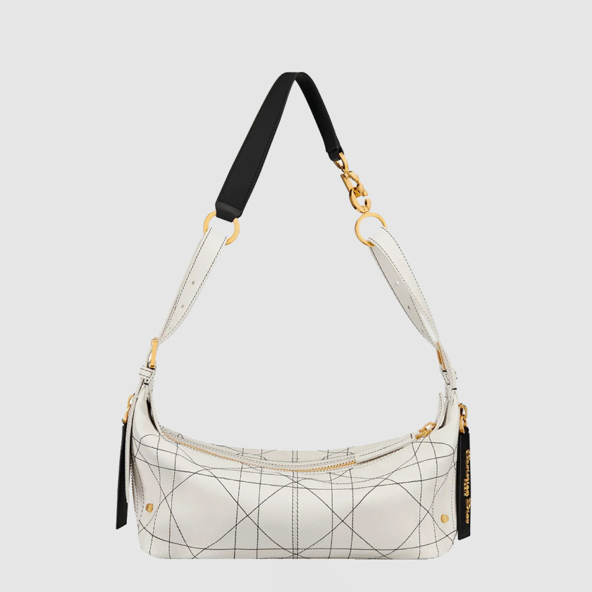 디올 D-Journey 투 톤 송아지 가죽 스몰 백 M2416