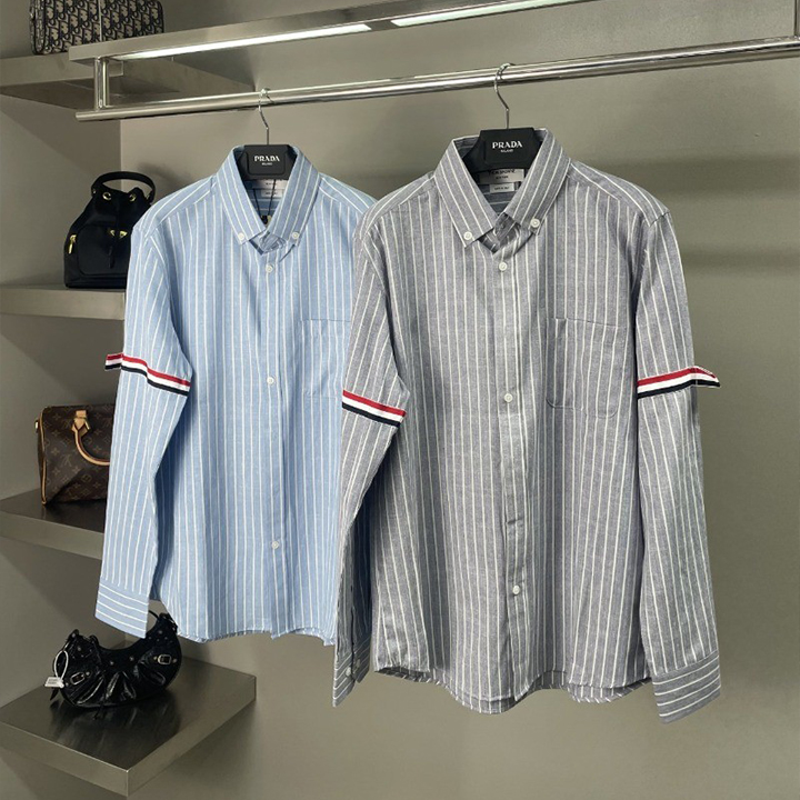 톰브라운 TB 스트라이프 암밴드 셔츠