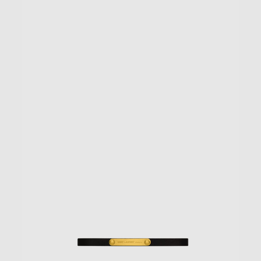 생로랑 스무드 가죽과 메탈 소재의 생 로랑 id 플레이트 브레이슬릿 506148