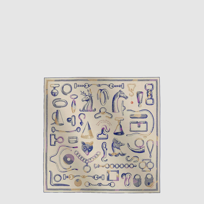 에르메스 Inventaire Poetique pour un Conte Sellier 숄 140