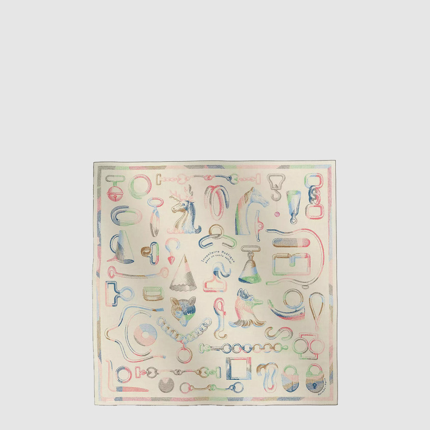 에르메스 Inventaire Poetique pour un Conte Sellier 숄 140